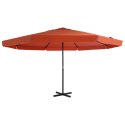 PARASOL OGRODOWY NA SŁUPKU ALUMINIOWYM 500CM TERAKOTA