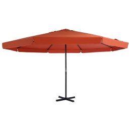 PARASOL OGRODOWY NA SŁUPKU ALUMINIOWYM 500CM TERAKOTA