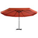 PARASOL OGRODOWY NA SŁUPKU ALUMINIOWYM 500CM TERAKOTA