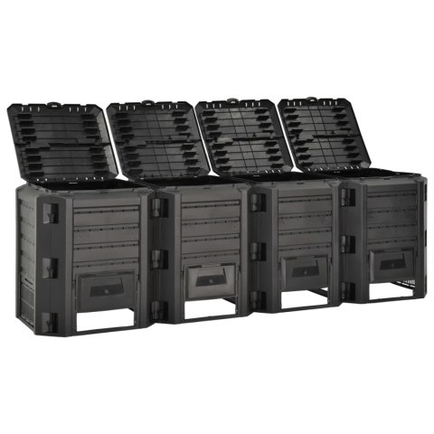 KOMPOSTOWNIK OGRODOWY CZARNY 1600 L