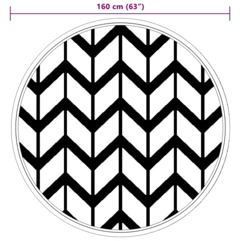 DYWAN NA ZEWNĄTRZ SZARY Ø160CM PP