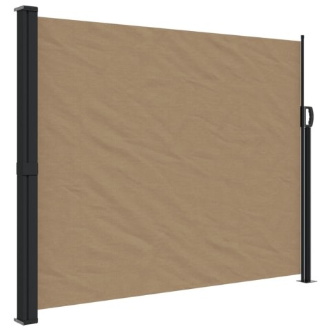ZWIJANA MARKIZA BOCZNA OCHRONA PRZED SŁOŃCEM TAUPE 160X600CM