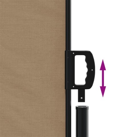 ZWIJANA MARKIZA BOCZNA TAUPE 170X300CM