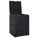 KOMPOSTOWNIK OGRODOWY CZARNY 280 L POLIPROPYLEN