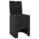 KOMPOSTOWNIK OGRODOWY CZARNY 280 L POLIPROPYLEN