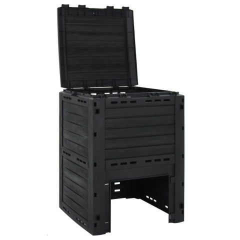 KOMPOSTOWNIK OGRODOWY CZARNY 280 L POLIPROPYLEN