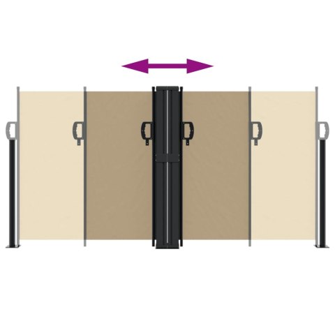 ZWIJANA MARKIZA BOCZNA BEŻOWA 120X600CM