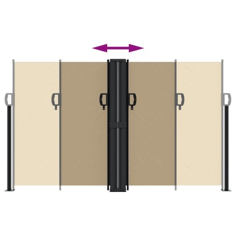 ZWIJANA MARKIZA BOCZNA BEŻOWA 140X1000CM
