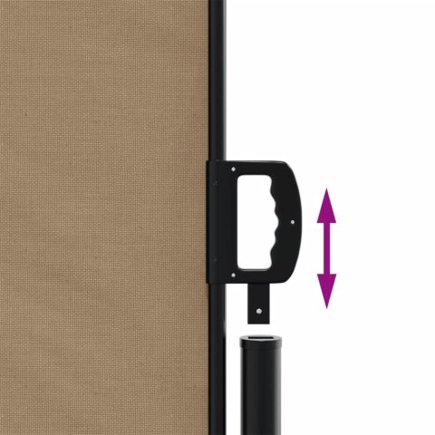 ZWIJANA MARKIZA BOCZNA TAUPE 100X600CM