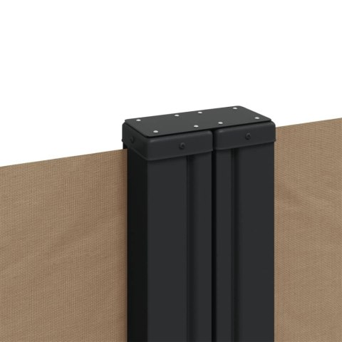 ZWIJANA MARKIZA BOCZNA OCHRONA PRZED SŁOŃCEM TAUPE 140X600CM