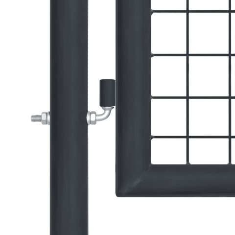 FURTKA OGRODOWA Z SIATKI GALWANIZOWANA STAL 100X225CM SZARA