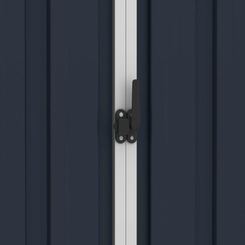 SZOPA OGRODOWA ANTRACYTOWA 205X129X183CM STAL GALWANIZOWANA