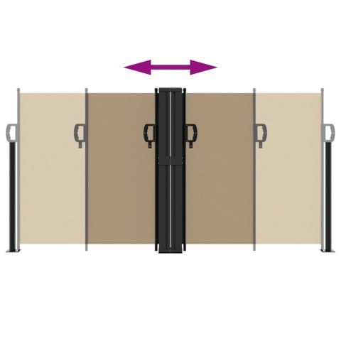 ZWIJANA MARKIZA BOCZNA TAUPE 120X1200CM