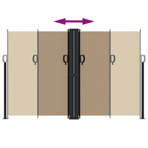 ZWIJANA MARKIZA BOCZNA TAUPE 160X600CM