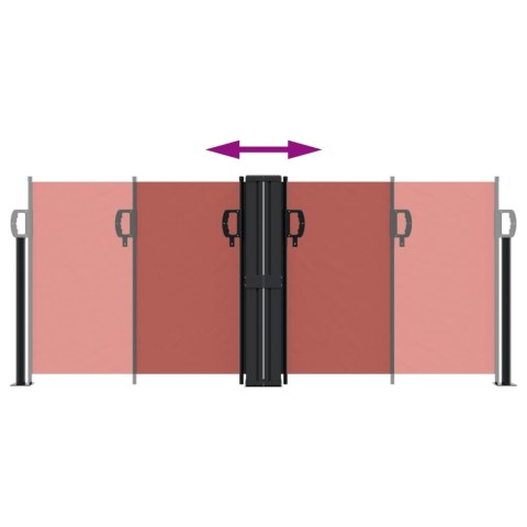 ZWIJANA MARKIZA BOCZNA TERAKOTOWA 100X1000CM