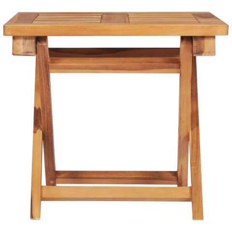 LEŻAKI ZE STOLIKIEM I PODUSZKAMI 2 SZT. LITE DREWNO TEKOWE