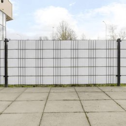 PARAWANY BALKONOWE 10 SZT. BIAŁE 255X19CM RATTAN PE