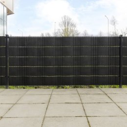 PARAWANY BALKONOWE 5 SZT. CZARNE 255X19CM RATTAN PE