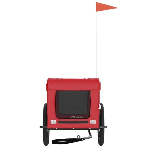 PRZYCZEPKA ROWEROWA DLA ZWIERZĄT TKANINA OXFORD I ŻELAZO