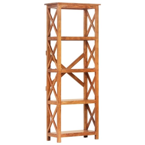 REGAŁ NA KSIĄŻKI 60X30X160CM AKACJA W MIODOWYM KOLORZE