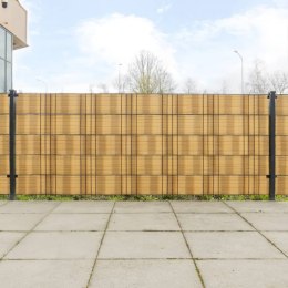 PARAWANY BALKONOWE 10 SZT. JASNOBRĄZOWE 255X19CM RATTAN PE