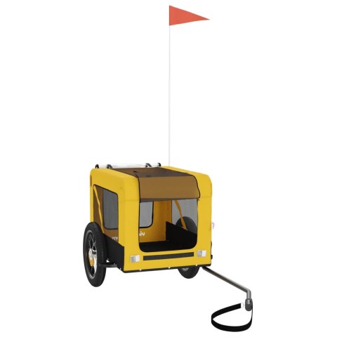 PRZYCZEPKA ROWEROWA DLA ZWIERZĄT TKANINA OXFORD I ŻELAZO