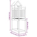 WIEŻA DO PLACU ZABAW 110,5X52,5X215CM LITE DREWNO SOSNOWE