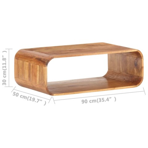 STOLIK KAWOWY 90X 50X 30CM LITE DREWNO AKACJOWE