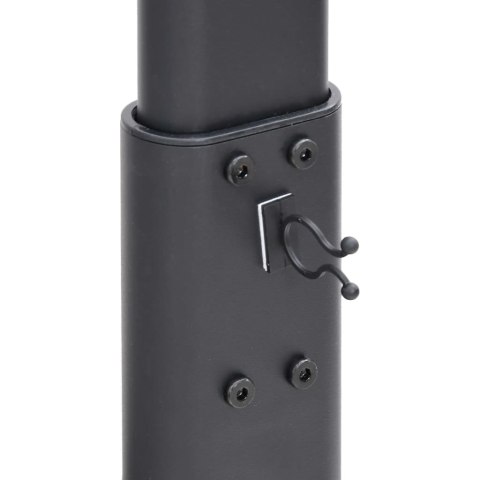 NAROŻNY STOJAK NA TELEWIZOR 32-65 CALI 2-POZIOMOWY CZARNY