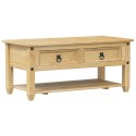 STOLIK KAWOWY Z SZUFLADAMI CORONA 100X48X45CM DREWNO SOSNOWE