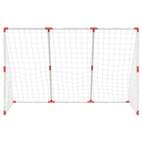 BRAMKA DO PIŁKI NOŻNEJ DLA DZIECI Z PIŁKAMI 2-W-1 BIAŁA