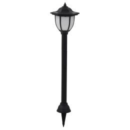 LAMPY SOLARNE DO OGRODU 6 SZT. LED CZARNE