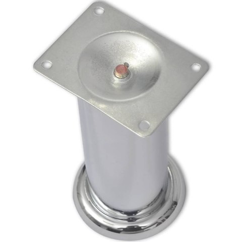 NÓŻKI DO SOFY 8 SZT. OKRĄGŁE CHROMOWANE 180MM