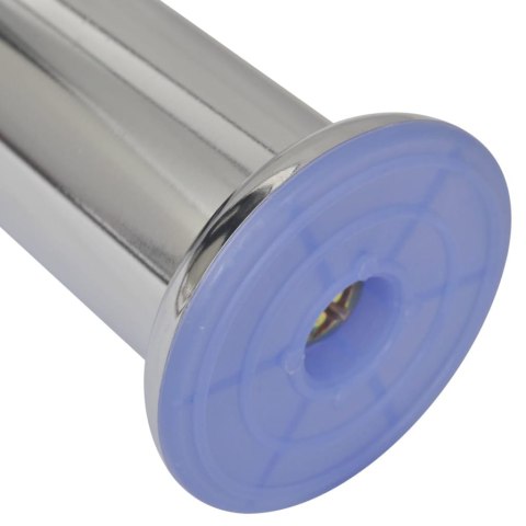 OKRĄGŁE NÓŻKI DO SOFY 8 SZT. CHROMOWE 180MM