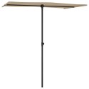 PARASOL OGRODOWY NA SŁUPKU ALUMINIOWYM 180X110CM TAUPE