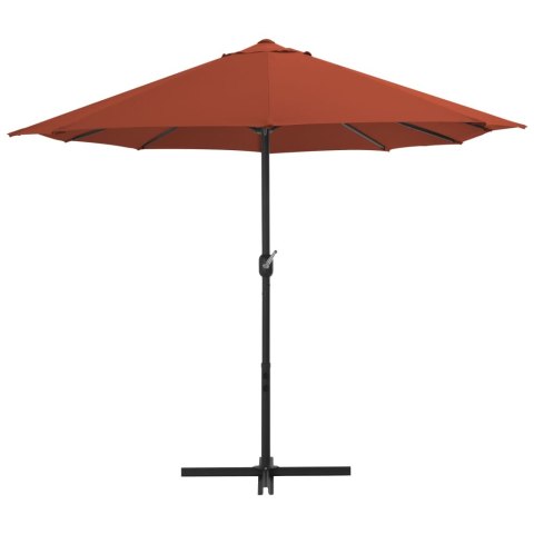 PARASOL OGRODOWY NA SŁUPKU ALUMINIOWYM 460X 270CM TERAKOTA