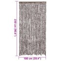ZASŁONA PRZECIWKO OWADOM BRĄZOWO-BIAŁA 100X230CM SZENIL