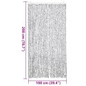 ZASŁONA PRZECIWKO OWADOM JASNOSZARO-CIEMNOSZARA 100X200CM