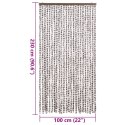 ZASŁONA PRZECIWKO OWADOM TAUPE I BIEL 100X230CM SZENIL