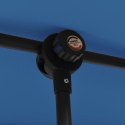 PARASOL OGRODOWY NA SŁUPKU ALUMINIOWYM 2X1,5M BŁĘKIT LAZUR