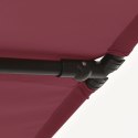PARASOL OGRODOWY NA SŁUPKU ALUMINIOWYM 2X1,5M BORDO