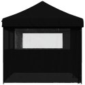 NAMIOT IMPREZOWY TYPU POP-UP Z 4 ŚCIANKAMI 580X292X315CM CZARNY