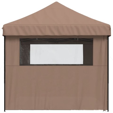 NAMIOT IMPREZOWY TYPU POP-UP Z 4 ŚCIANKAMI BRĄZOWY