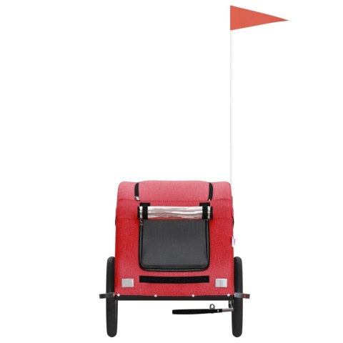 PRZYCZEPKA ROWEROWA DLA ZWIERZĄT TKANINA OXFORD I ŻELAZO