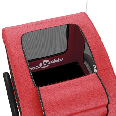 PRZYCZEPKA ROWEROWA DLA ZWIERZĄT TKANINA OXFORD I ŻELAZO