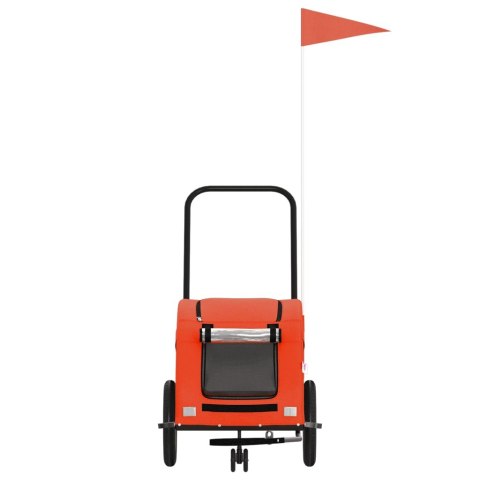 PRZYCZEPKA ROWEROWA DLA ZWIERZĄT TKANINA OXFORD I ŻELAZO