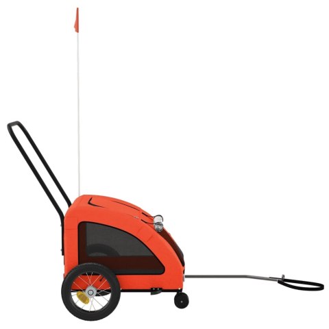 PRZYCZEPKA ROWEROWA DLA ZWIERZĄT TKANINA OXFORD I ŻELAZO