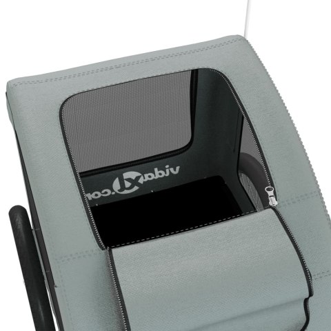 PRZYCZEPKA ROWEROWA DLA ZWIERZĄT TKANINA OXFORD I ŻELAZO