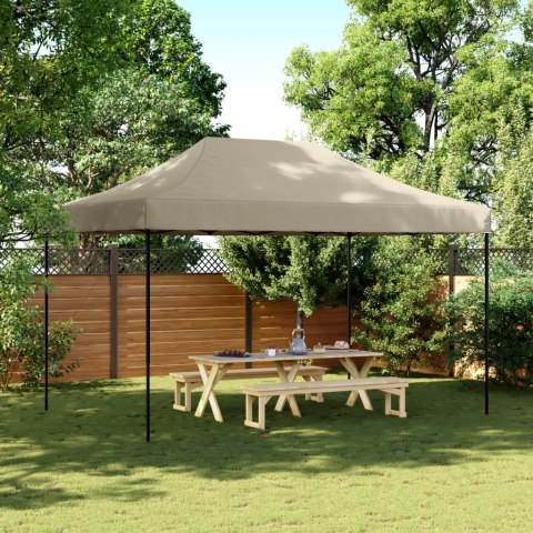 SKŁADANY NAMIOT IMPREZOWY TYPU POP-UP TAUPE 440X292X315CM