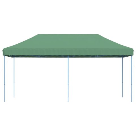 SKŁADANY NAMIOT IMPREZOWY TYPU POP-UP ZIELONY 580X292X315CM